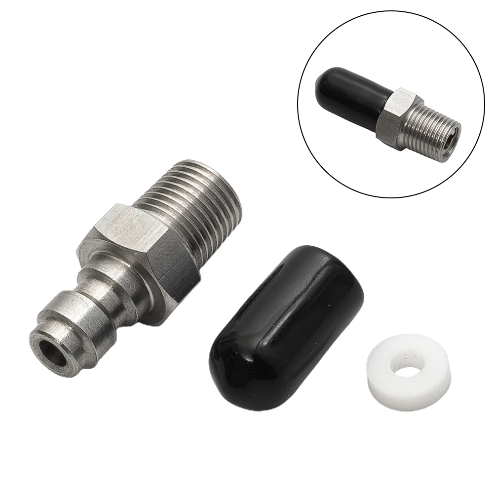 Filettatura maschio da 8mm valvola a connessione rapida riempimento PCP con valvola M10 1/8NPT 1/8bspp connettore maschio per strumento pompe ad