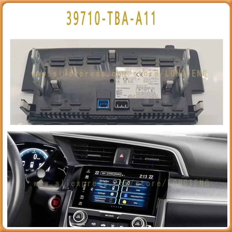 7 Inch Navigation LCD Display Touch Screen for  C0ivic 2016-2018 Display Accessories Parts Compatible with 39710-TBA-A11
