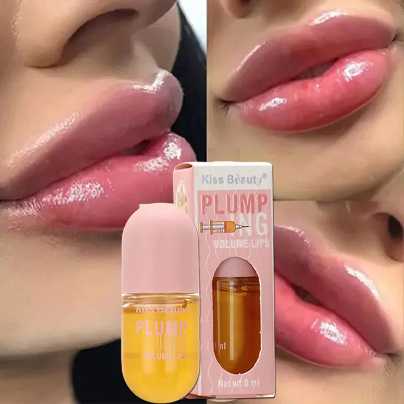 

Instant Volumising Lip Plumper Oil Serum Increase Lips Elasticity Reduce Fine Lines Lasting Moisturizing Nourish Sexy Lip Care