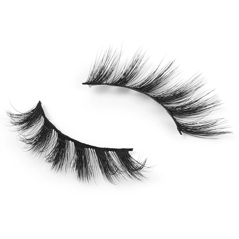 3D Cat Eye Eyelashes 5 paia alato End Eye ciglia allungate Soft Natural Fox Eye Faux Mink Lashes strumenti per il trucco all'ingrosso