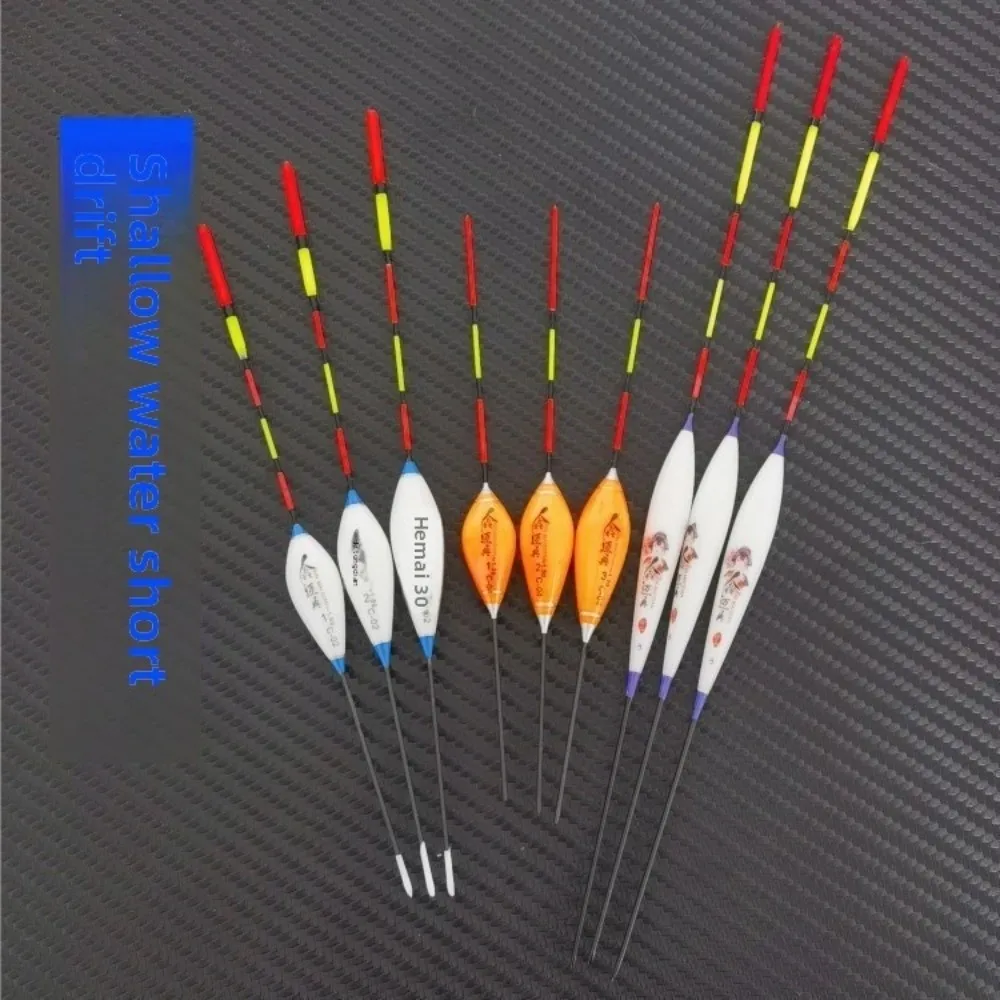 3pcs Indicator Rocky Fishing Lure Float Slip Drift Tube Eye-catching Triangle Tail Floats Bobbers Sensitive Eye-catching 5