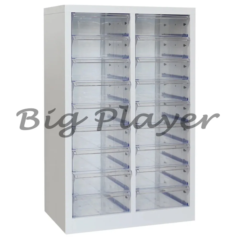 Nail Art Storage Flat Bottom Drawer Nail Polish Glue File Cabinet Makeup Baking White Finishing  Steel Black