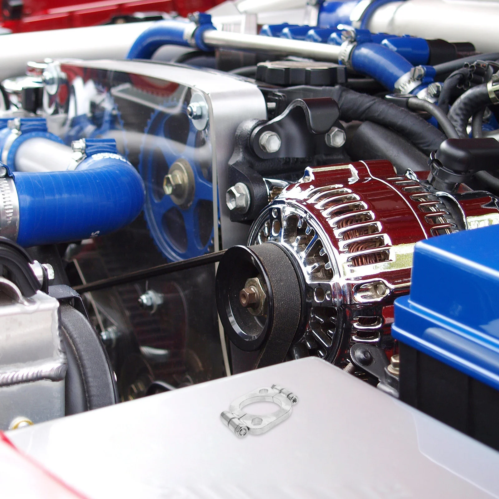 

Flat Oval Exhaust Flange Repair Kit Steel Replacement Accessory High Performance Leak Free Connection DIY Mechanics