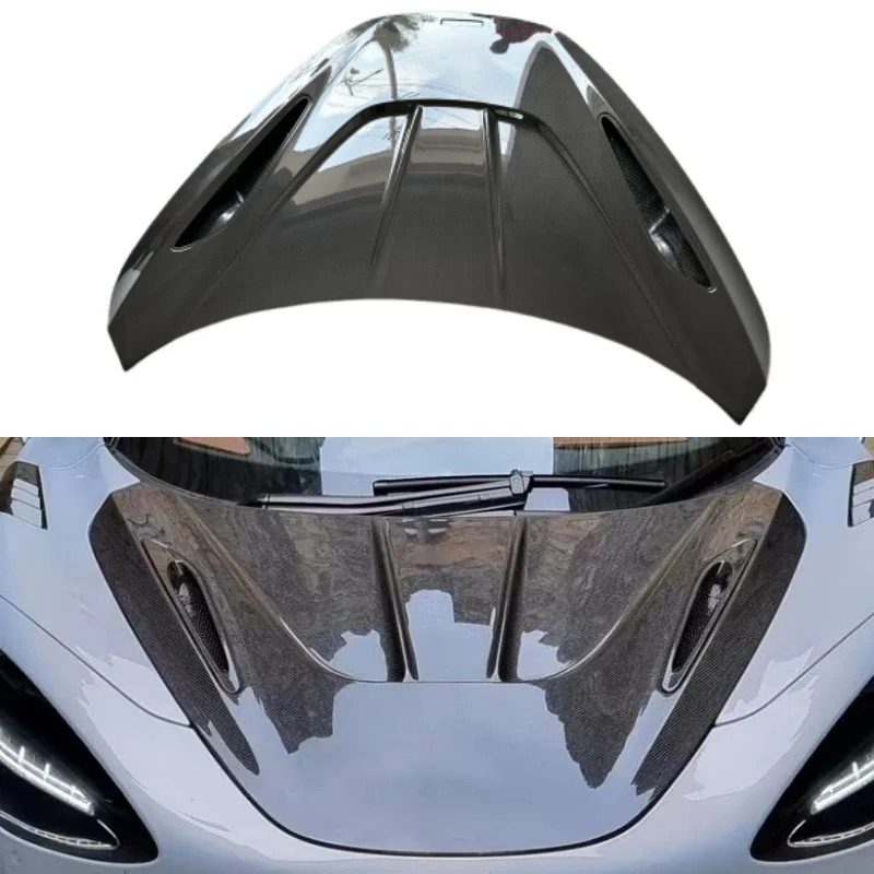 

RYFT Style 3k High-quality Dry Carbon Fiber Engine Hood Body Kit for McLaren 720S Upgrade Lightweight air Kit