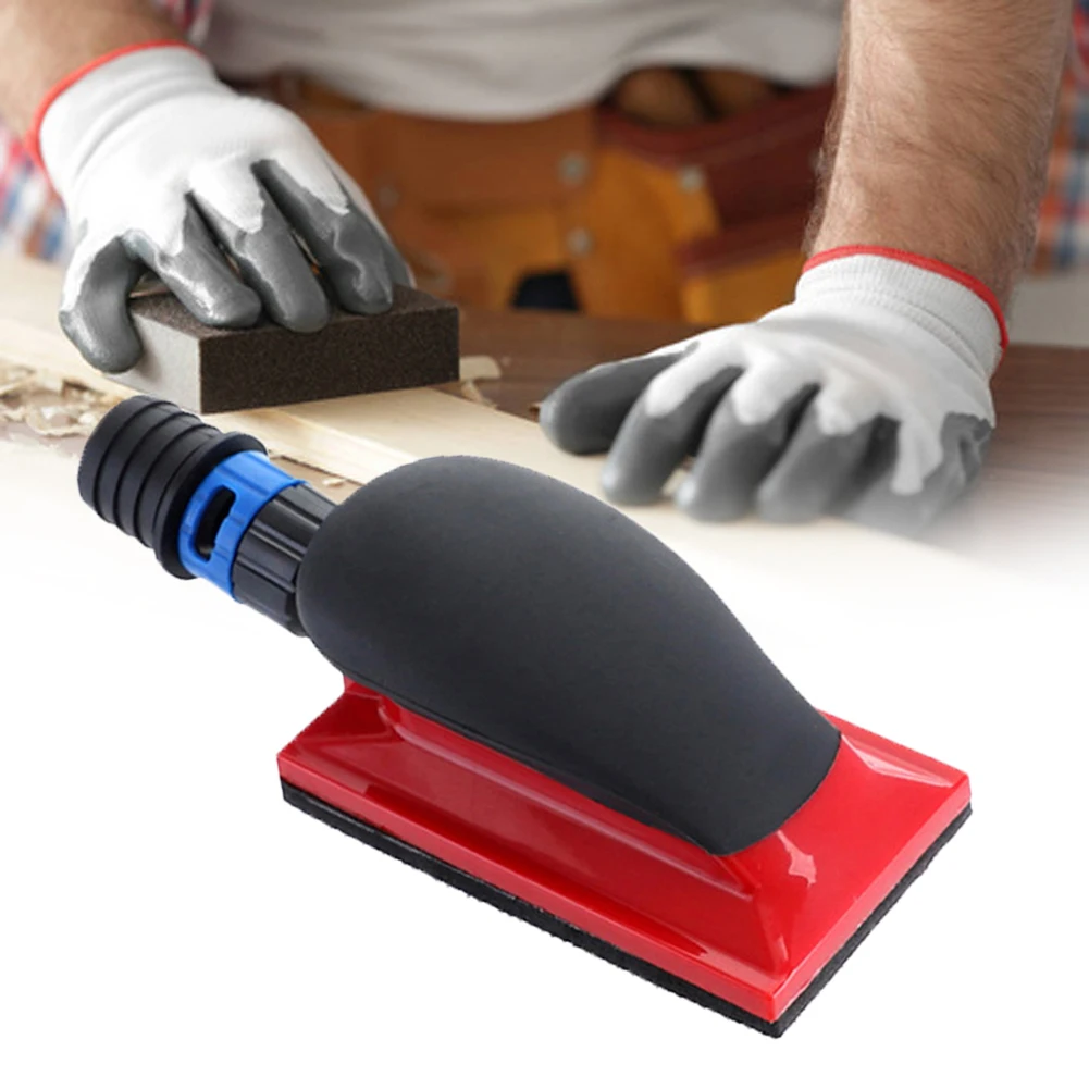 Hand Sanding Block Vacuum Sandpaper Holder Sanding Sanding Dust Suction Block Polishing Pad Handheld Sander Woodworking Tools