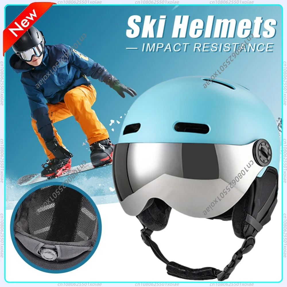 

Ski Protective Cap with Ear Protection Ski & Snowboard Helmet 12 Vents ABS Shell and EPS Foam for Skiing Skateboard Snowboarding