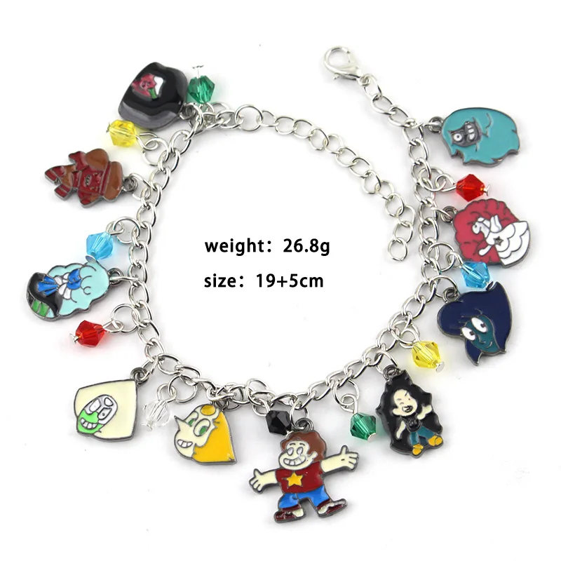 Steven Universe Bracelet Characters Themed Multi Charm Metal Personality Anime Jewelry For Friend Festival Gifts