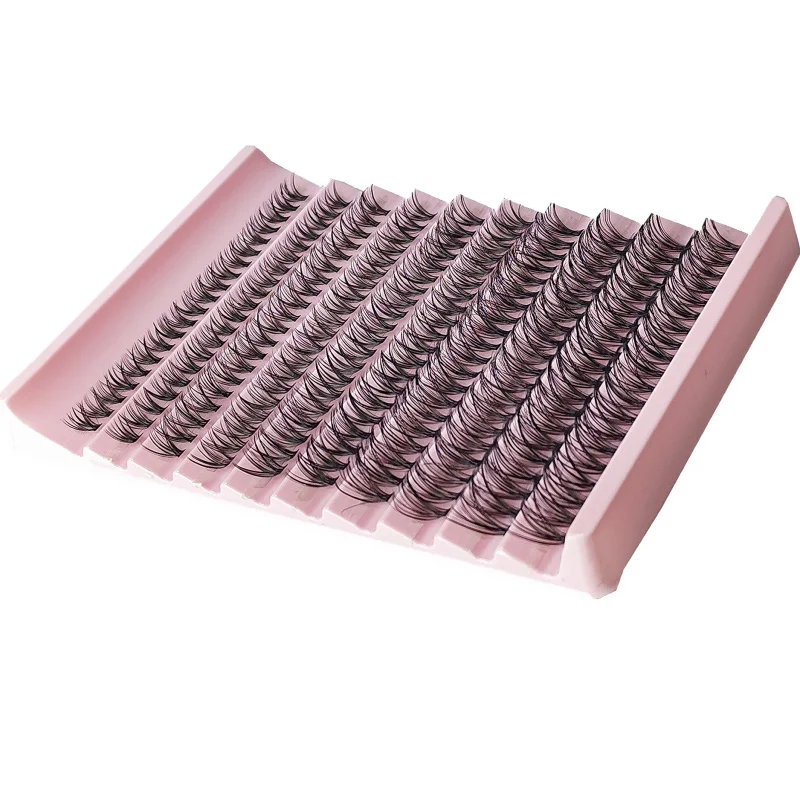 1 Box/200 Bunches Mink Eyelashes Natural 3D Russian DIY Individual Eyelash extension Eyelash cluster Makeup Tool Wholesale