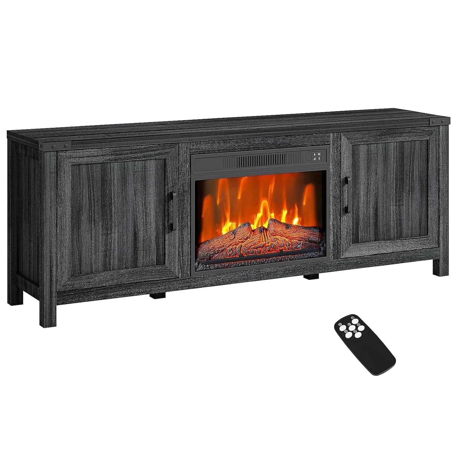 Electric Fireplace with 23