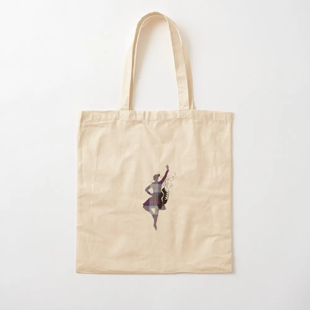 Tartan Highland Dancer Tote Bag shopping trolley bag tote bag men's Canvas stote personalized tote