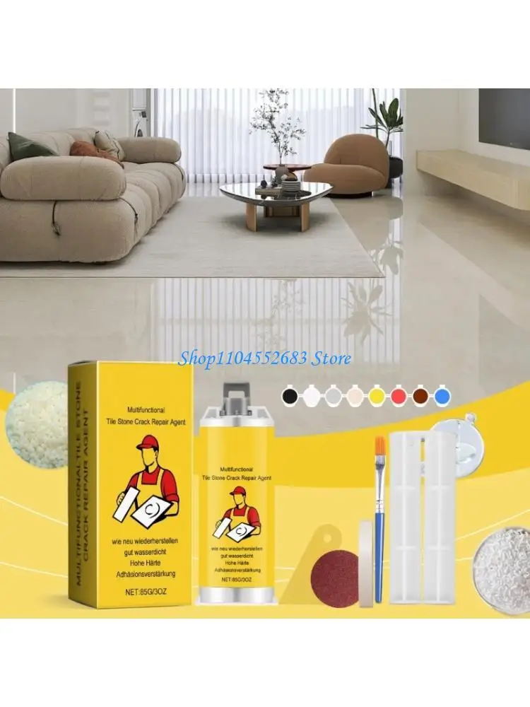 

Marble Chip Repair Set Professional Tile And Marble Crack Repair Glues Ceramic Floor Tiles Potholes Repair Pastes