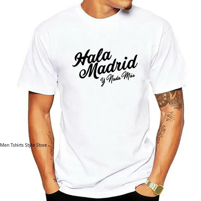 Men t-shirt Hala Madrid Y Nada Mas by jazrou tshirt Women t shirt fashion brand men tee-shirts humor t-shirt casual tee tops