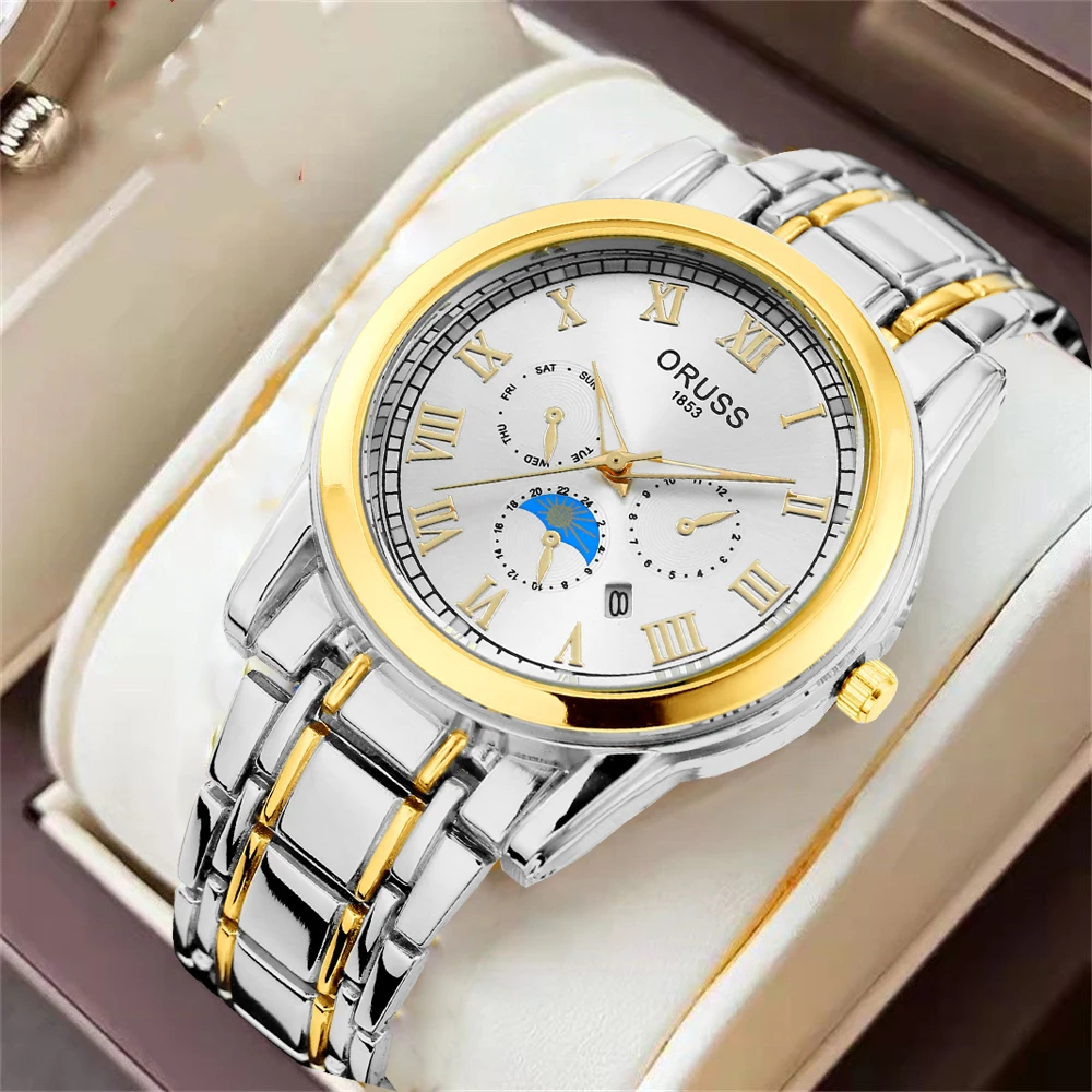 Classic men's watch fashion fashion personality gentleman casual durable handsome high-grade kinematic men's watch
