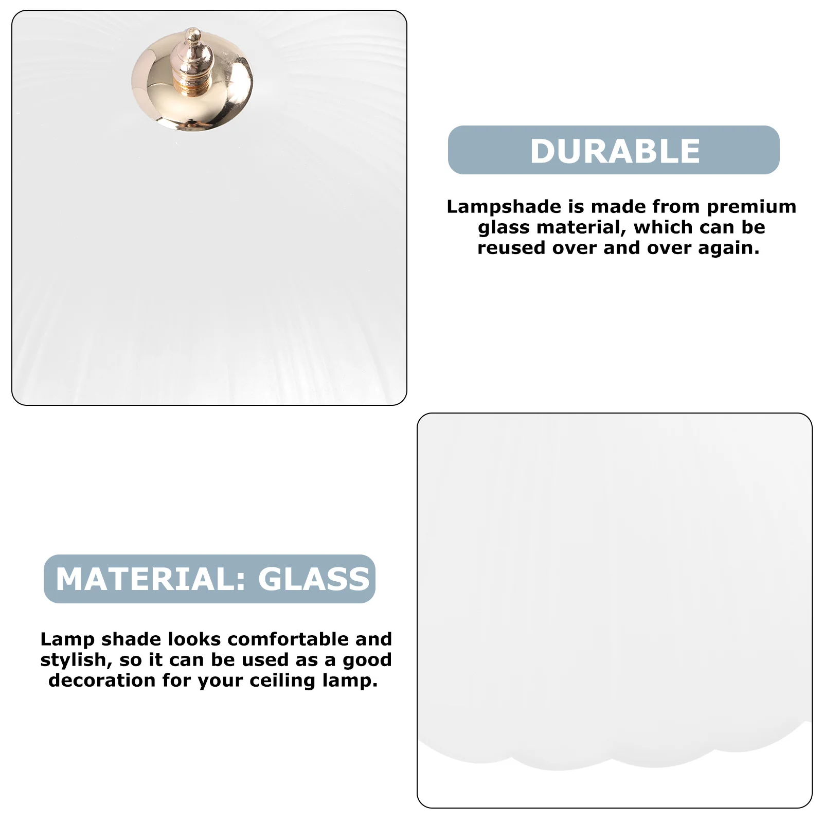 

1Pcs Premium Frosted Watermelon Grain Glass Lamp Shade Reusable Fashion Cover for Chandelier Pendant Bedside Lamp Elegant Decor