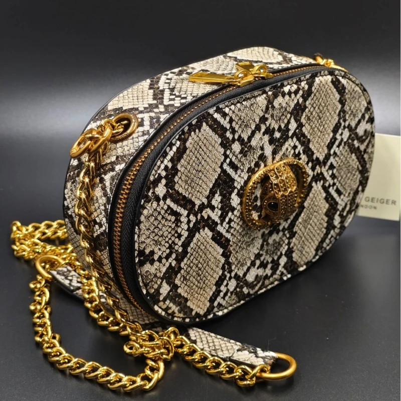 

Модная и персонализированная женская сумка через плечо с узором в стиле пайтон, стильная сумка для хранения мобильного телефона и мелочей