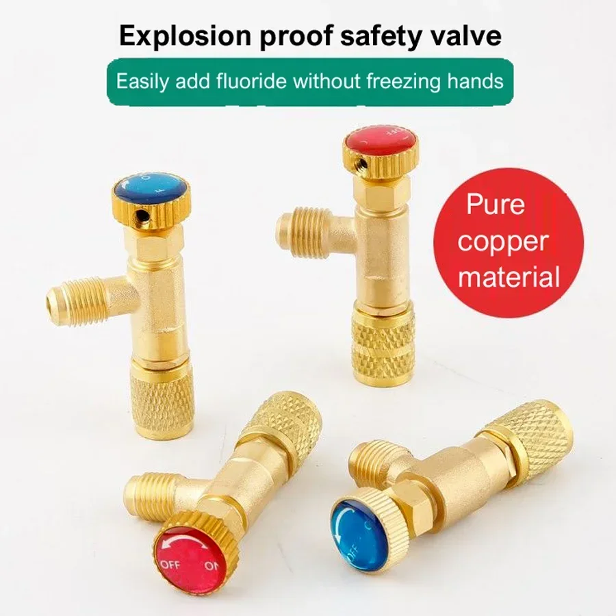 Air Conditioning Refrigeration Charging Adapter,Air Conditioning Charging Valve 1/4