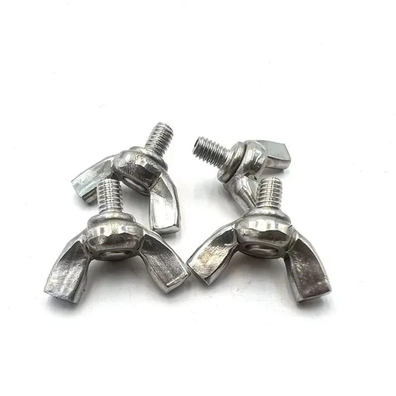 

304 Stainless Steel Manual Tightening Without Tool Adjustment Bolt Butterfly Fixed Nut M3 M4 M5 M6 M12