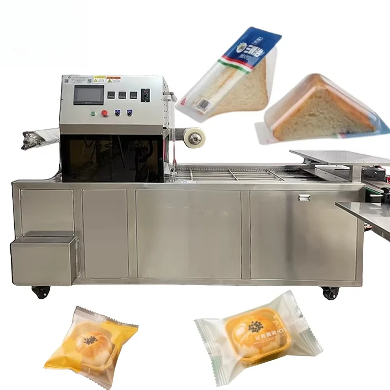 Automatic Triangle Sandwich Packing Machine Thermoforming Modified Atmosphere Packaging Equipment for Food Processing