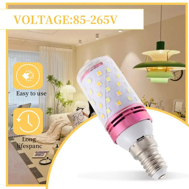 A93Z 3 Color Temperatures Integrated SMD LED Corn Lamp AC85V - 265V Warm White High Light Energy Conservation Small LED Light Bu