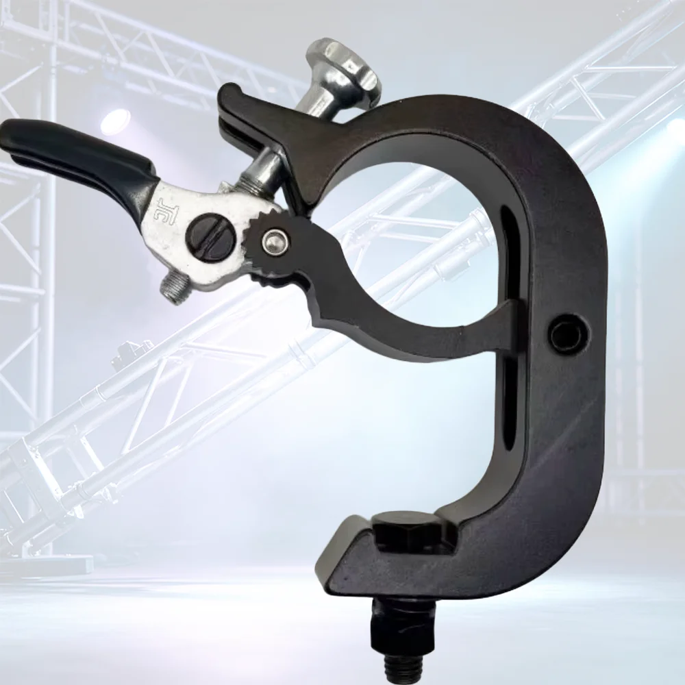 Aluminum Truss Clamp G-Clamp Mounted 250KG Fast Lock OD 44-52mm Adjustment Quick Release Folding Clamps For Stage Lighting Setup