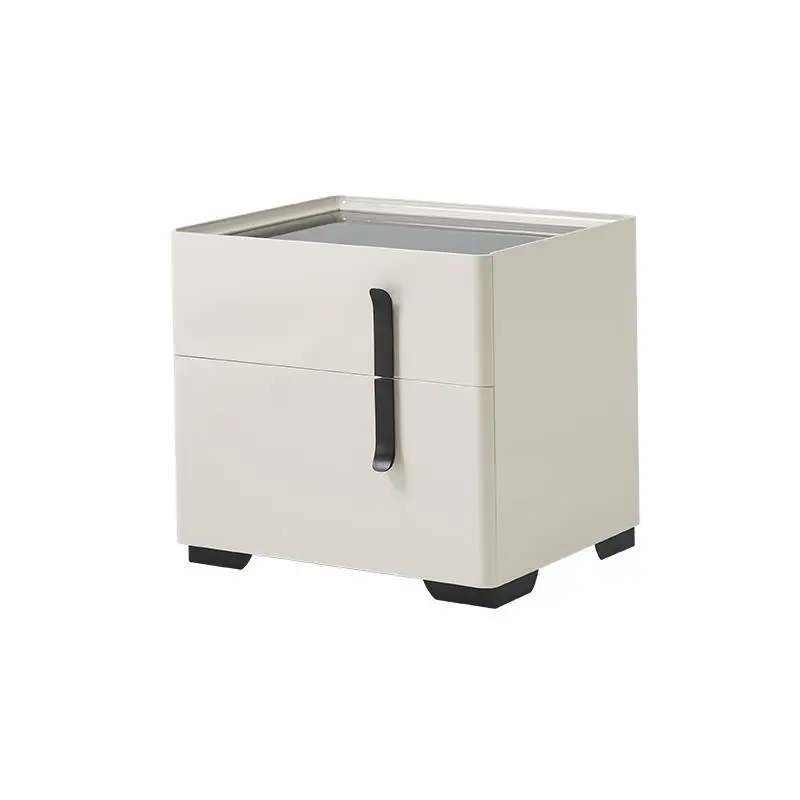 

Bedside table light luxury high-end solid wood new home bedroom