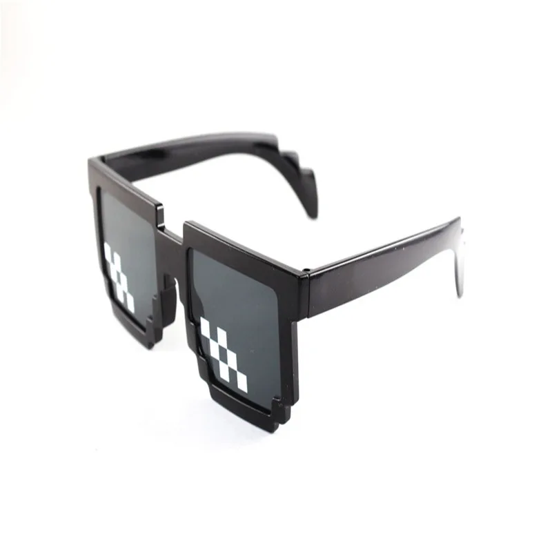 8 Bit Thug Life Sunglasses Pixelated Men Women Brand Party Eyeglasses Mosaic UV400 Vintage Eyewear Unisex Gift Toy Glasses image 3