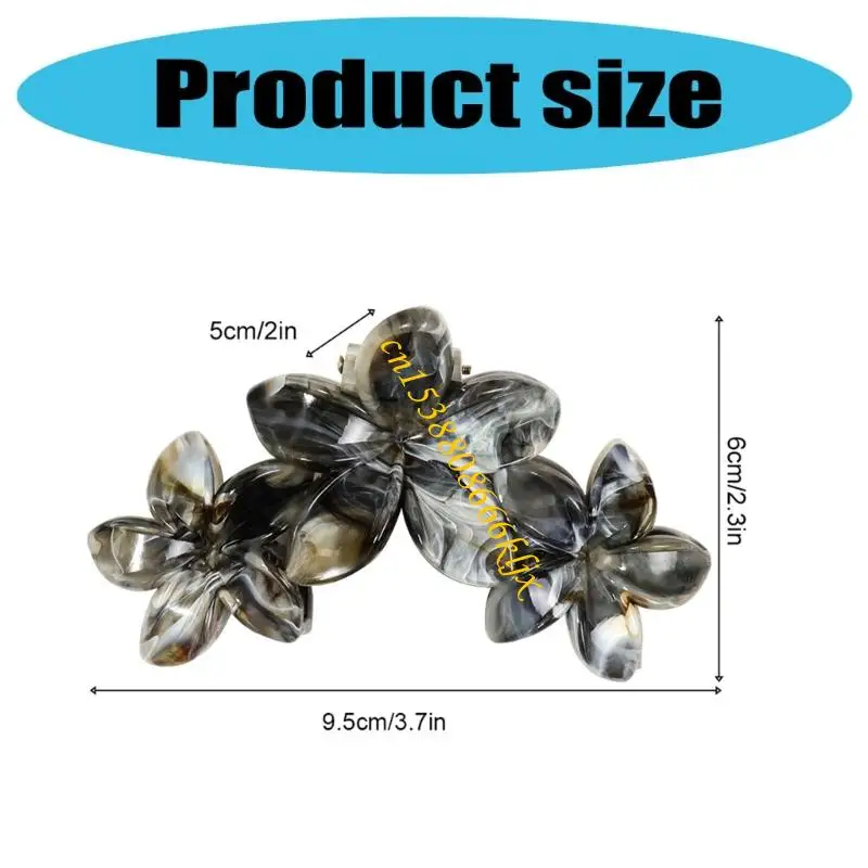 플라스틱 달걀 꽃 막사 슬립 저항 저항 그립 헤어 피스 데일리 파티 헤어 스타일 066c
