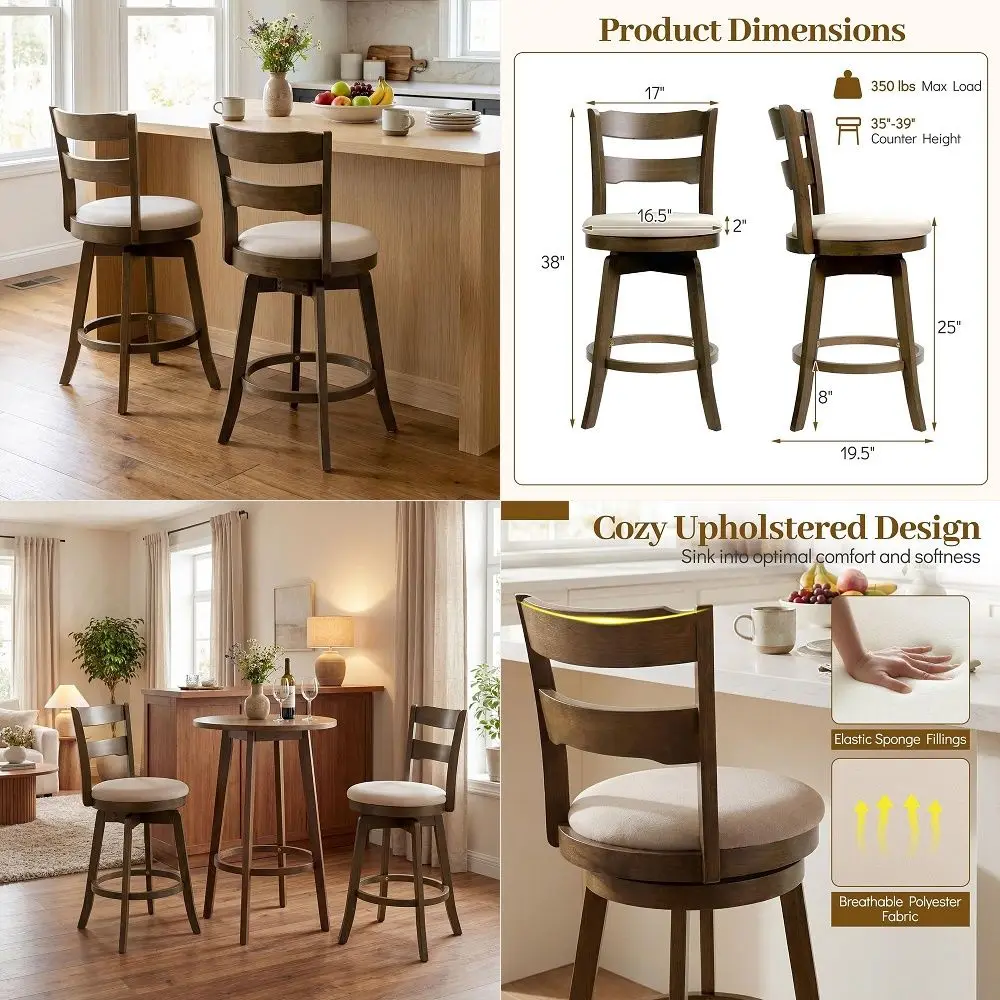 

Tall Adirondack Bar Chairs and Table 3 Pieces Set, Adirondack Bar Height Chairs Set of 2 and Bar Table, Outdoor Bar Stools Set