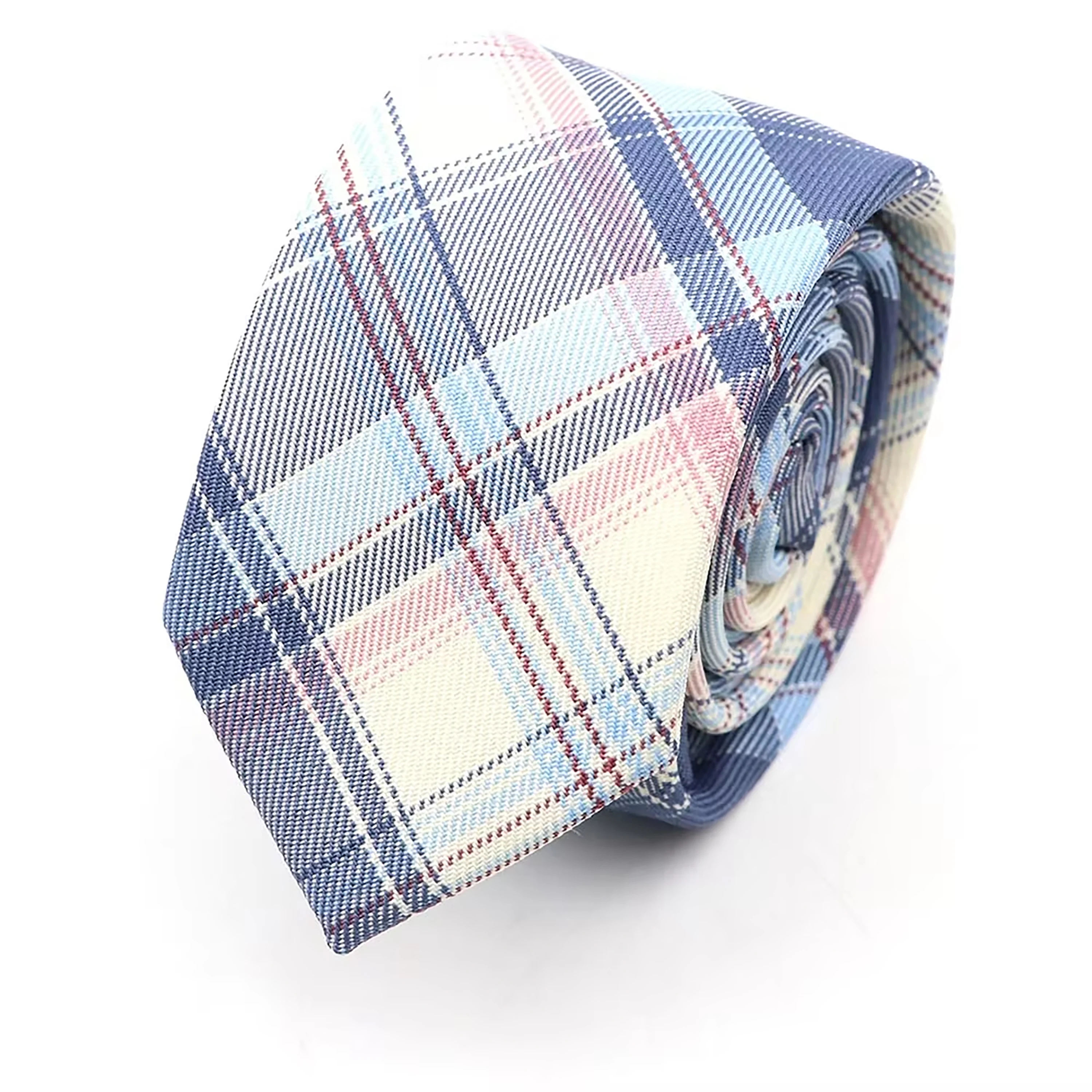 Men\'s Check Stripe 6cm Tie 100% Cotton Neckties  Gift For Man Plaid Series Wedding Party Gift Accessories Women\'s Anime Tie