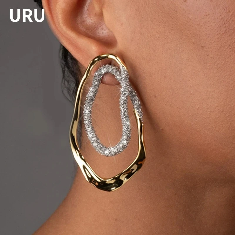 

Fashion Jewelry Modern Jewelry European and American Design Irregular Geometric Earrings For Women Female Gifts 2025 Trend New