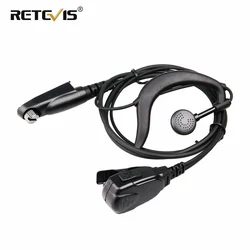 Auriculares para walkie-talkie con gancho para la oreja en forma de G, auriculares para Ailunce HD1, Retevis NR630, RT648, RT48, RT87, RT83, RT29, RT647, J9131A