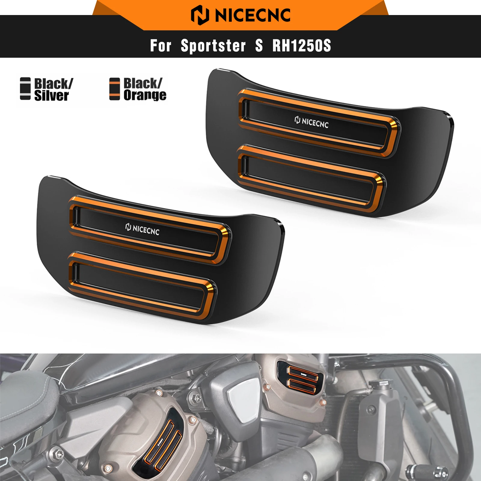 

For Harley Sportster S RH1250S 2021-2024 NICECNC Cam Sprocket Medallions Cover Pan America 1250 RA 1250 21-24 Nightster RH975