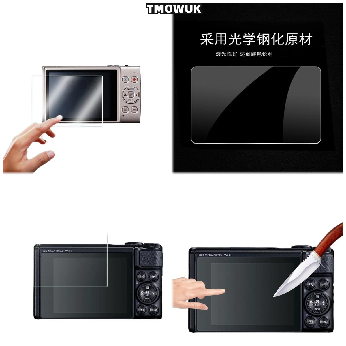 

For Canon SX730 SX740 Sx740hs Sx730hs HD Clear 9H Hardness Tempered Glass Screen Protector Long-Lasting Film