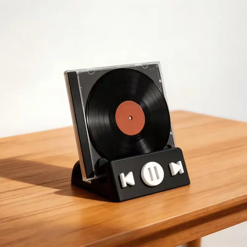 Vinyl Record Desktop Stand Album Display Base Home Office Decor Vinyl Record Accessory Ideal Gift For Vinyl Record Enthusiasts