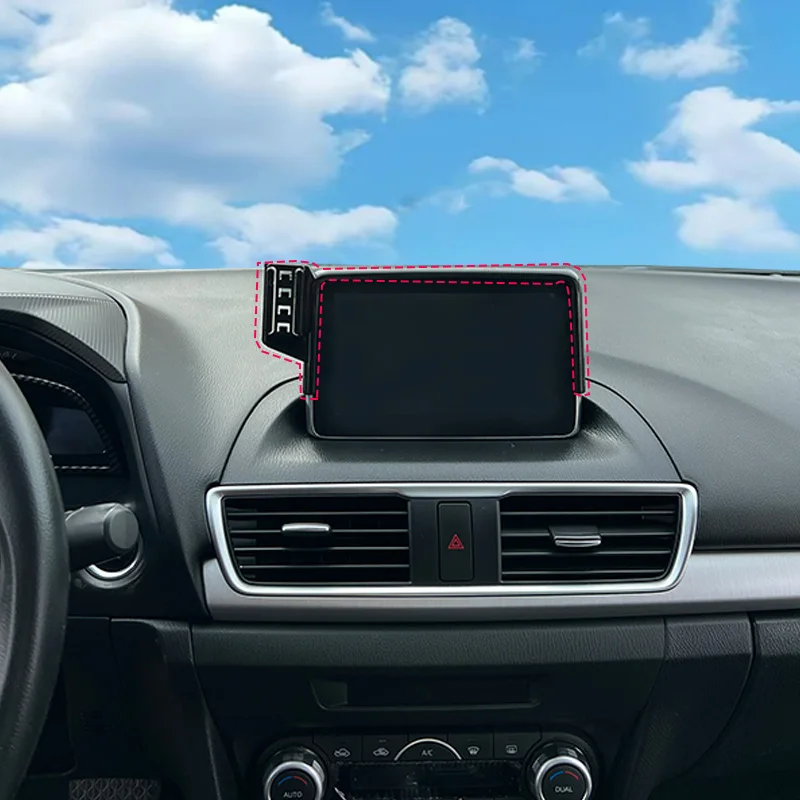 Car Phone Holder For Mazda 2 Demio Hatchback 2015-2019 2020 Screen Mobile Phone Support Car Mounts Wireless Charging Accessories