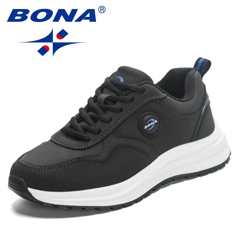 BONA 2023 New Designers Trendy Vulcanize Shoes Wedges Platform Sneaker Women  Walking Footwear Ladies  Outdoor Light Weight Casu