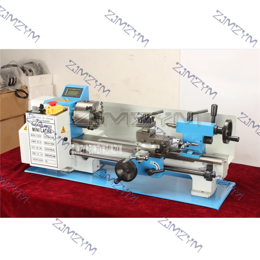 CQ0618A Horizontal Metal Milling Lathe Mini Lathe High-quality Bench Lathe Machine Household Variable Speed Metal Lathe 220V