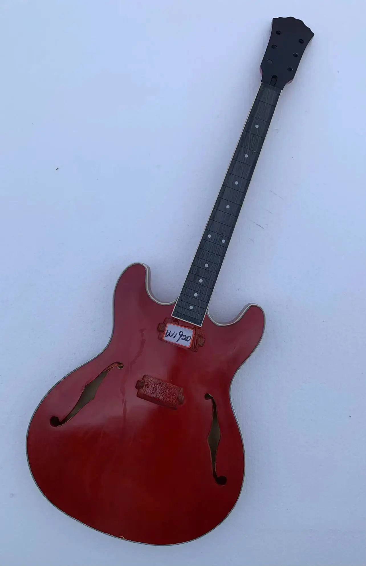 

DIY Custom 335 Style 6 Strings Electric Jazz Guitar Part Guitarra without Hardwares in Stock Discount Free Shipping W1920