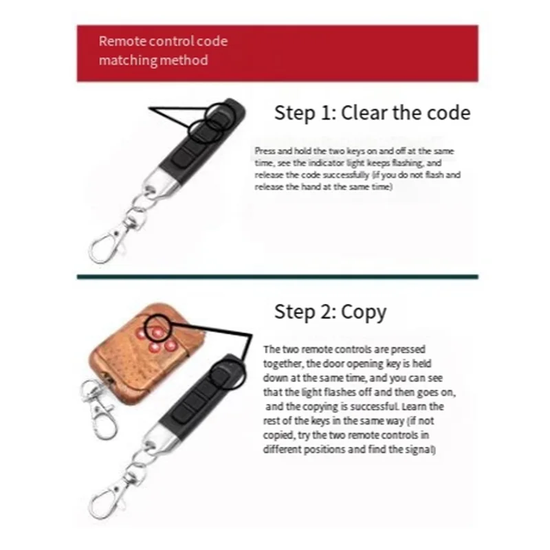 

Y45A-433Mhz Wireless Remote Control Receiver Electric Rolling Shutter Door Gate Garage Door With Keychain For Home