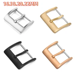 16 18 20mm 22mm 24mm 26mm Stainless Steel Watchband Clasp Brushed Matte Replacement Watch Strap Buckle Repair Parts Black Gold