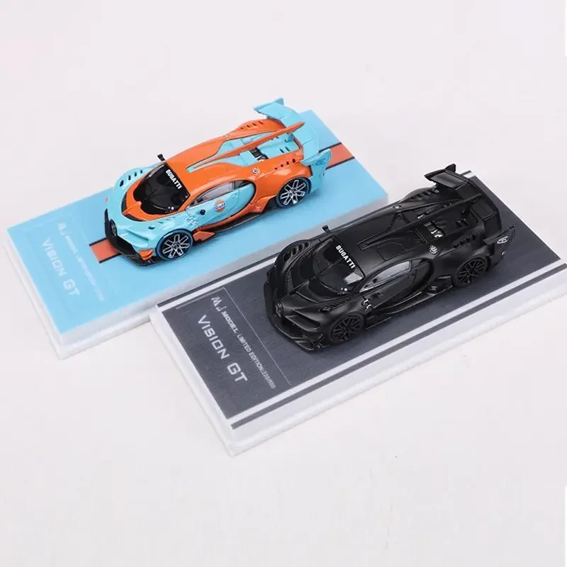 MJ 1:64 Bugatti Vison GT Sportwagen Bay/Darth Vader Farbe Legierung Auto Modell Sammlung Dekoration