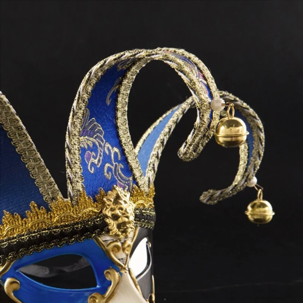 Maschera di Halloween Ball Party Venezia Carnevale mascherato Maschera artistica Puntelli da ballo fatti a mano da donna Personalità Retro Mezza faccia Maschera da uomo