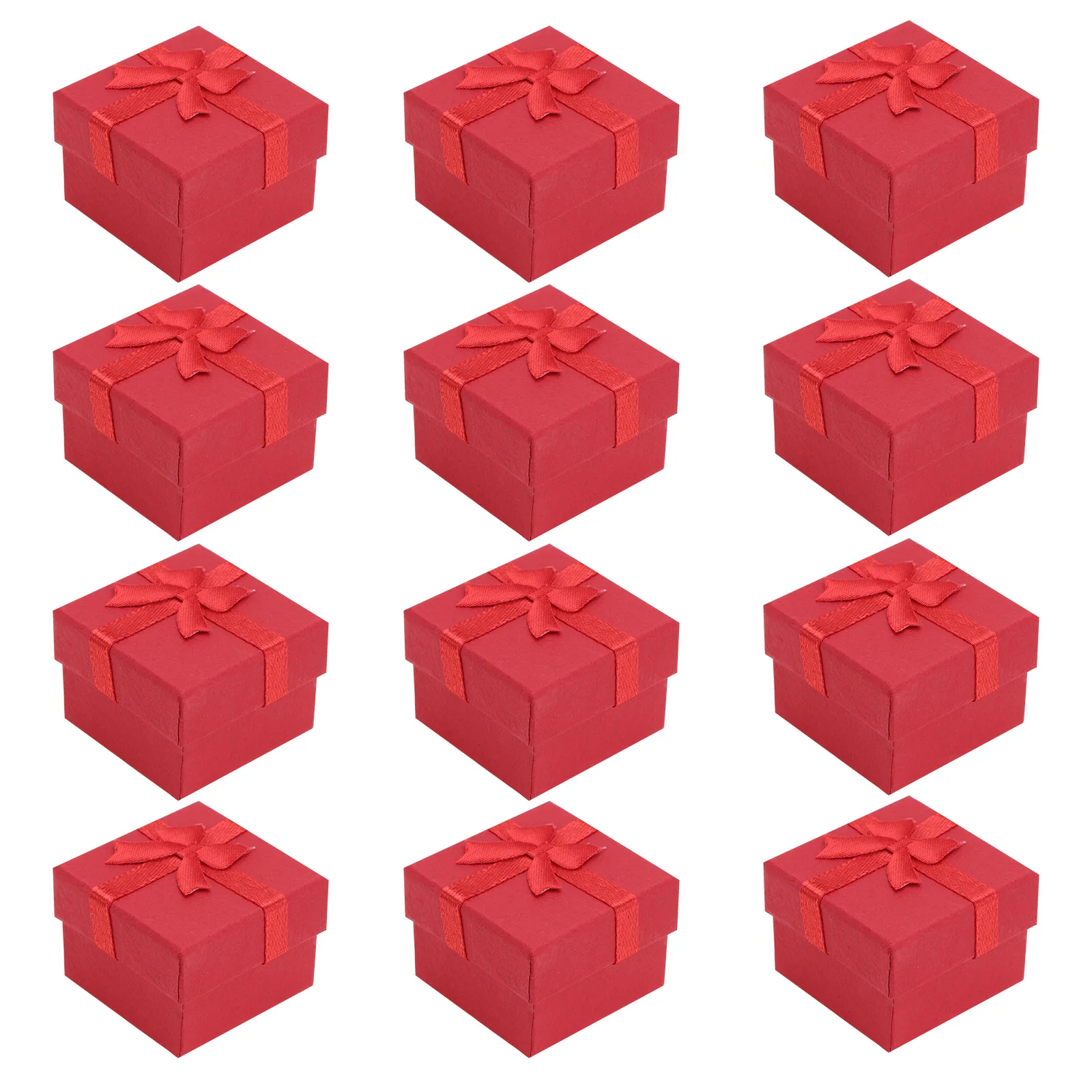 

30 PCS Jewelry Box Organiser Red Small Boxes Making Storage Organizer for Packaging Earrings Case