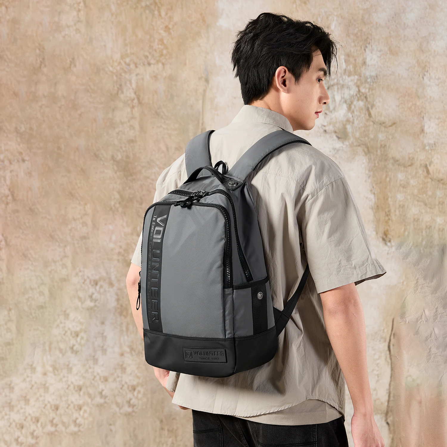 VOLUNTEER Business Laptop Backpack for Women & Men Outdoor Travel Waterproof Backpack Daypack Casual Fashion School Bag 1841-01A