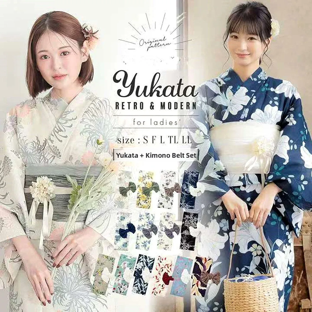 Traditional Full Cotton Kimono Robe Women's Formal Wear Photography Travel Clothing Multiple Styles Japanese Ethnic Fashion