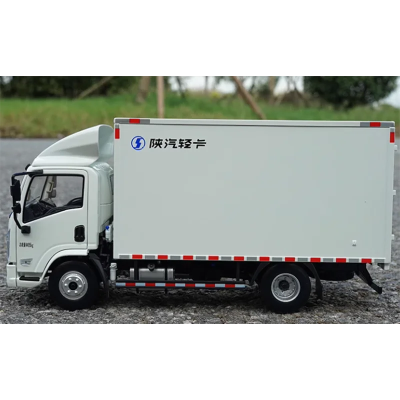 Diecast 1:24 Scale Shaanxi Automobile Delong K3000 Light Truck Model Box Truck Alloy Car Model Collection Decoration Gift Toys