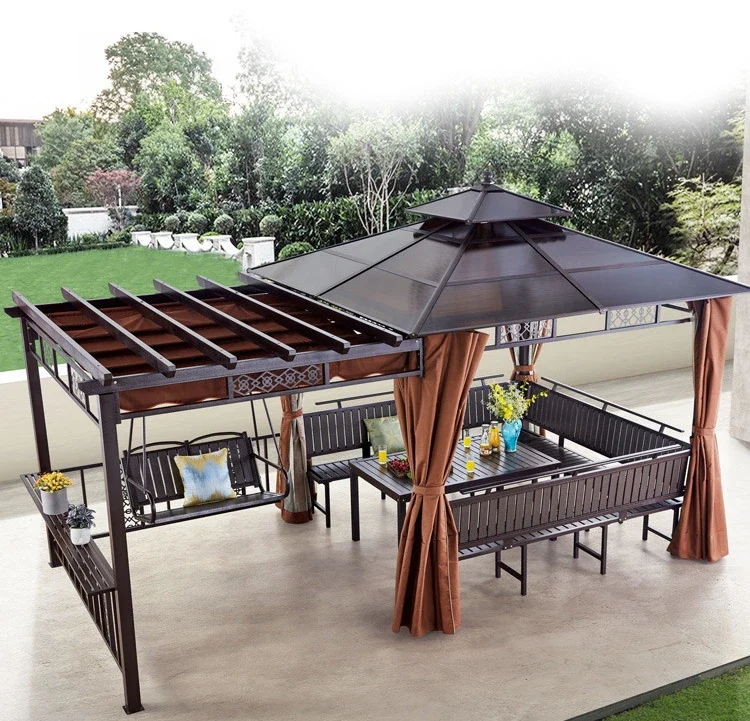 

Grape trellis gazebo, outdoor courtyard promenade, chalet, Chinese yard, awning pavilion