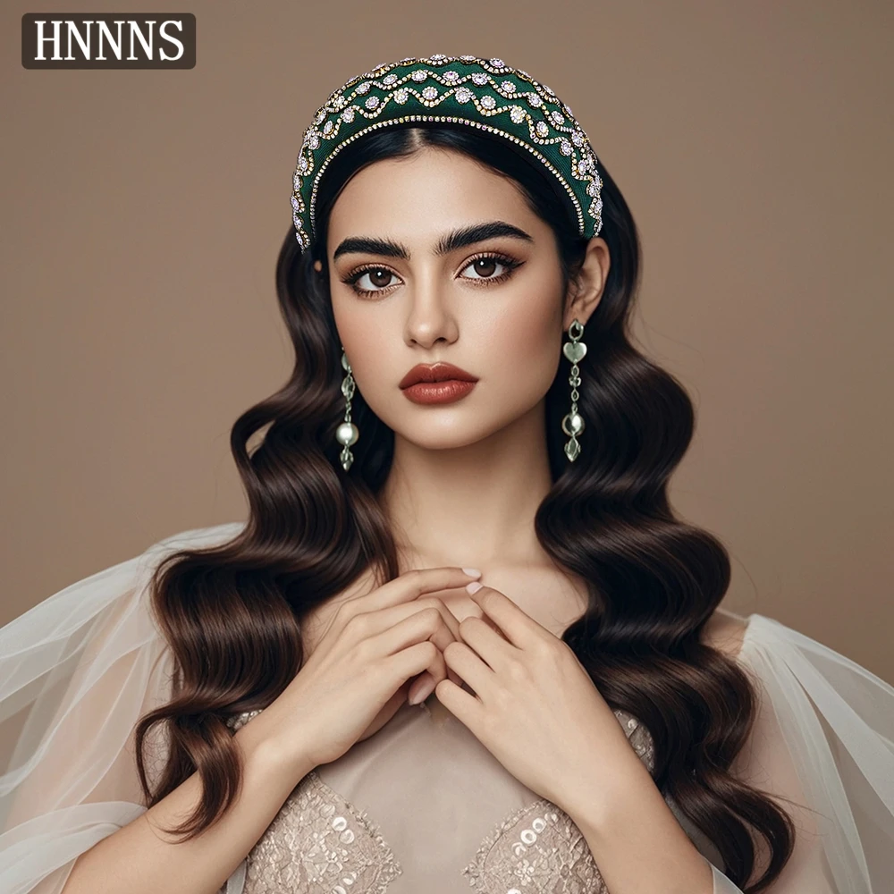 

TOPQUEEN Bridal Wedding Exquisite Hairband Handmade Rhinestone Making Retro Ladies Banquet Dance Party Hair Accessories YXA251