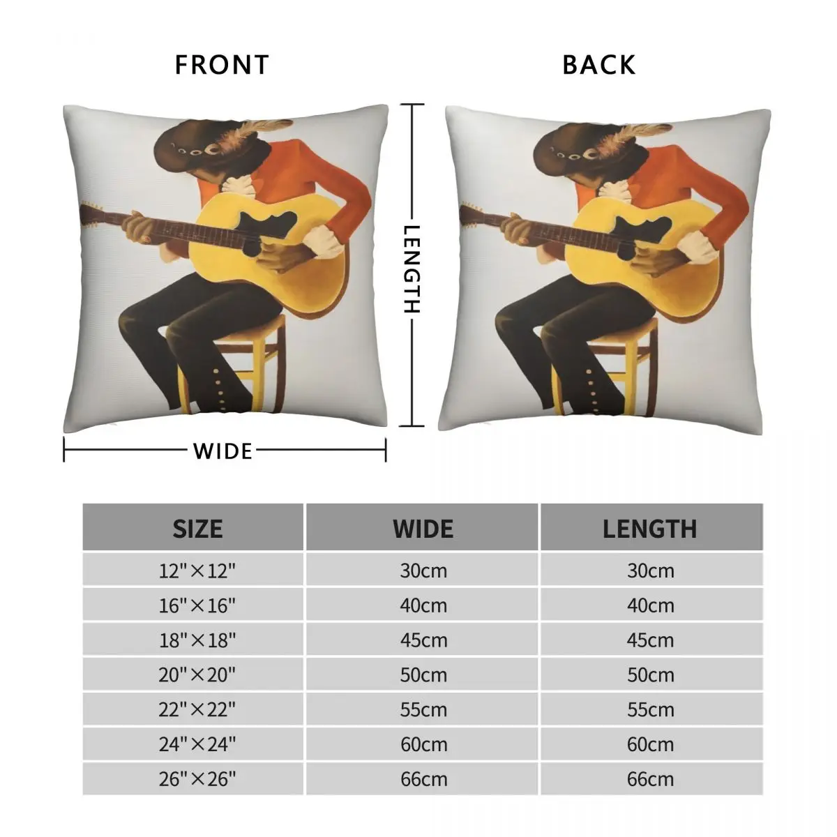 Jimi Hendrix Experience Pillowcase Polyester Linen Velvet Pattern Zip Decorative Pillow Case Car Cushion Cover Wholesale