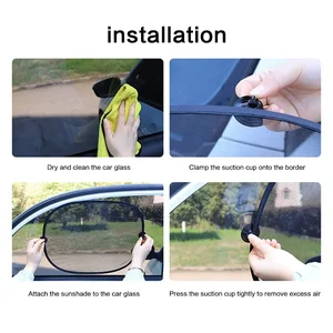 Universal Car Sunshade Covers, Viseira Dobrável Para-brisas, Cortina de Proteção UV, Auto Janela Sun Shade, Acessórios Protetor 8 principais vendas capa para carro dobravel - №4